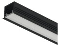 Profil wpuszczany LED, Profil Häfele Loox5 1103 do taśm LED 8 mm, profil czarny 3m (833.95.723)