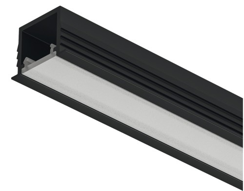 Profil wpuszczany LED, Profil Häfele Loox5 1103 do taśm LED 8 mm, profil czarny 3m (833.95.723)
