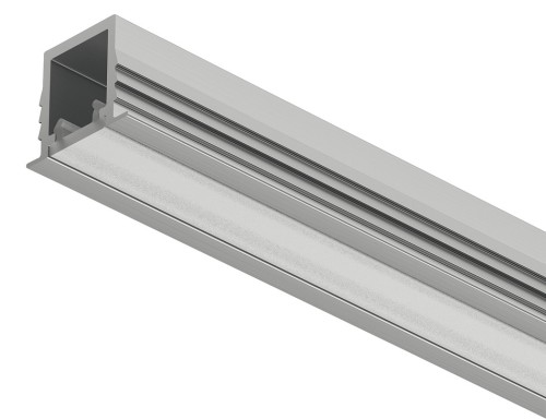 Profil wpuszczany LED, Profil Häfele Loox5 1104 do taśm LED, klosz biały opal, profil srebrny 3m (833.95.724)
