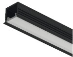 Profil wpuszczany 1104 do taśm LED, klosz biały opal, profil czarny, 3m (833.95.725)