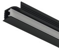 Profil wpuszczany 1107 do taśm LED 5mm, klosz biały opal, profil czarny, 3m (833.95.731)