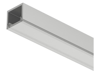 Profil nawierzchniowy 2101 do taśm LED 10mm, klosz biały opal, profil srebrny, 3m (833.95.732)