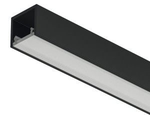 Profil nawierzchniowy,Häfele Loox5 2102, do taśm LED 8mm, Czarny/3.0m (833.95.735)