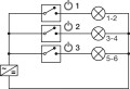 Dystrybutor box-to-box z funkcją wieloprzełącznikową, moc: 120W, napięcie: 24V, czarny, monochromatyczny (833.95.829)