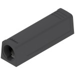 Adapter TIP-ON do drzwi, prosty (20/17 mm) Czarny Krótki (956.1201)