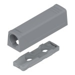 Adapter TIP-ON do drzwi, prosty (20/17 mm) Szary Krótki (956.1201)
