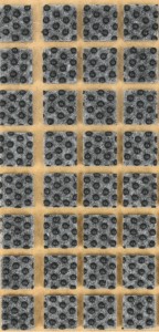  Podkładka filcowa antypoślizgowa szara kwadrat, 20x20mm