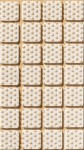 Podkładka filcowa antypoślizgowa biała kwadrat, 20x20mm