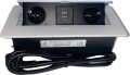 Port OVAL 2x230V, 2xUSB - Biały z przewodem