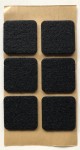 Podkładka filcowa czarna kwadrat, 40x40mm, h 3mm