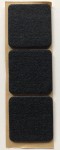 Podkładka filcowa czarna kwadrat, 50x50mm, h 3mm