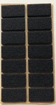 Podkładka filcowa czarna prostokąt, 40x20mm, h 3mm
