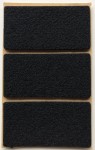 Podkładka filcowa czarna prostokąt, 50x100mm, h 3mm