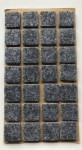 Podkładka filcowa szara kwadrat, 20x20mm, h 3mm