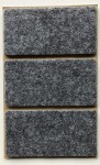 Podkładka filcowa szara prostokąt, 50x100mm, h 3mm