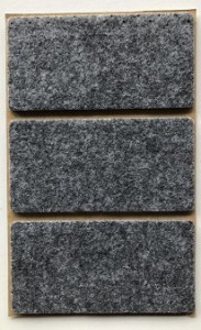  Podkładka filcowa szara prostokąt, 50x100mm, h 3mm