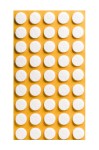 Podkładka filcowa biała koło, fi 15mm, h 3mm