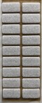 Podkładka filcowa biała prostokąt, 15x30mm, h 3mm