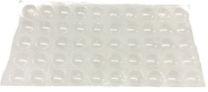  Odbojnik Silikonowy TRANSPARENT fi 10mm h=1.5 mm (50 na arkuszu)