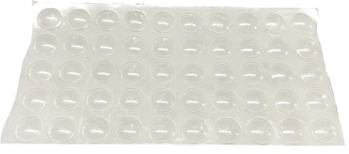 Odbojnik Silikonowy TRANSPARENT fi 10mm h=1.5 mm (50 na arkuszu)
