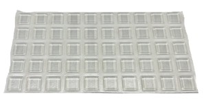  Odbojnik Silikonowy TRANSPARENT 10x10mm h=2.5 mm (50 na arkuszu)