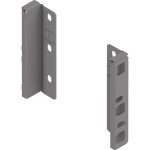 MERIVOBOX - Uchwyt drewnianej ścianki tylnej wys. K (146 mm), Szary indium kpl. (ZB4K000S HO-RW MP IG-M)