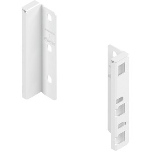 MERIVOBOX - Uchwyt drewnianej ścianki tylnej wys. K (146 mm), Biały kpl. (ZB4K000S HO-RW MP SW-M)