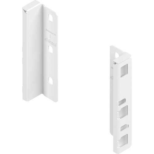 MERIVOBOX - Uchwyt drewnianej ścianki tylnej wys. K (146 mm), Biały kpl. (ZB4K000S HO-RW MP SW-M)