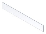 MERIVOBOX element dekoracyjny - przód, wysokość E, szer. korpusu KB=1200 mm (18/19 mm), szkło przezroczyste (1058 x 142,2) (ZE4H1058G  E-V  PL V1  KL)