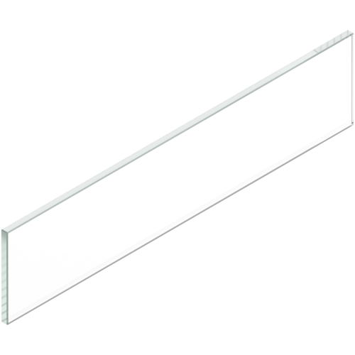 MERIVOBOX element dekoracyjny - bok, wysokość E, dł.=600 mm, szkło przezroczyste, 2 szt. w kpl. (ZE4M510G   E-S  PL S2  KL)