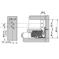 LEGRABOX - Mocowanie frontu wys. N, EXPANDO, symetryczne (ZF7N70E2)