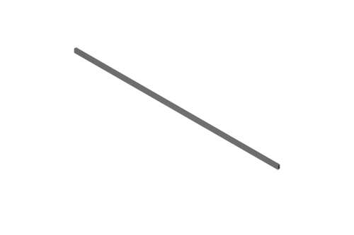 MERIVOBOX Reling, do szer. korpusu KB=1200 mm, długość=1059 mm, do przycięcia Antracyt (ZR4.1059U RELING 20OG-M)