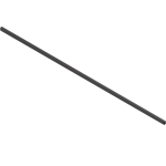 LEGRABOX, AMBIA-LINE Reling poprzeczny L=1080 mm (do przycięcia) - Czarny Mat CS-M (ZR7.1080U)