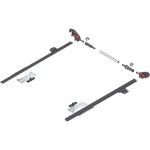 MERIVOBOX Stabilizacja boczna, dł.=400 mm, KB=1400 mm, pełen wysuw+R7037, ciemnoszara (ZS4.400MU SE-ST14 V1R737)