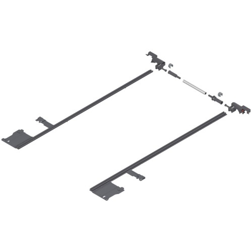LEGRABOX Stabilizacja boczna, dł.=450-650 mm, KB=1400 mm, pełen wysuw, do przycięcia (ZS7M650LU)