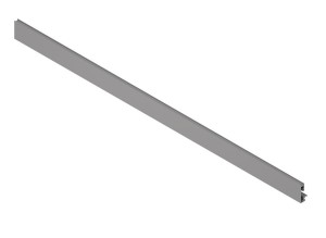 MERIVOBOX - front, z wpustem na element dekoracyjny, szuflada wewnętrzna z elementem dekoracyjnym, KB=1200 mm, do przycięcia Szary indium (ZV4.1042NN IG-M)